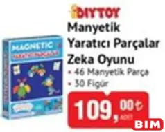 DİYTOY MANYETİK YARATICI PARÇALAR ZEKA OYUNU